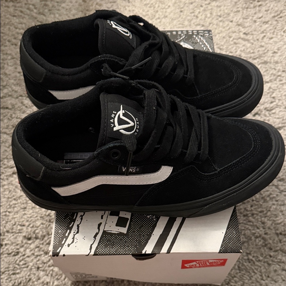 Vans Rowan Black and White Sneakers